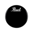 thumbnail image 1 of Pearl Logo Front Bass Drum Head Black 24 in., 1 of 2