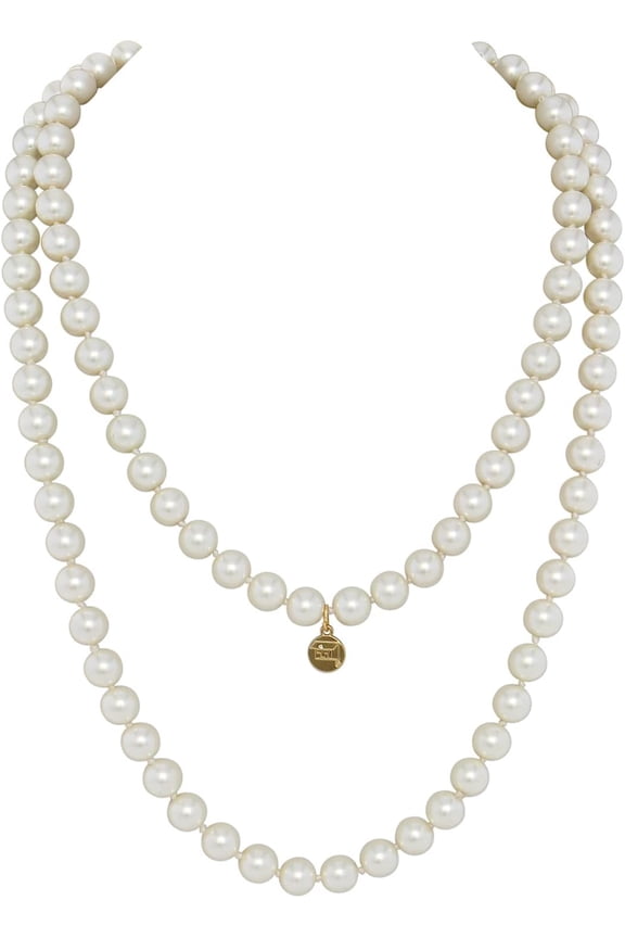 Pearl Long Necklace For Women Fashion Faux Pearl Vintage 60" Strand Wedding Jewelry For Women[Z4269]