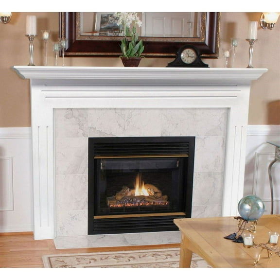 Pearl Mantels 510-48 Newport 48-Inch Fireplace Mantel Surround with Medium Density Fiberboard, White