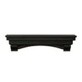 thumbnail image 1 of Pearl Mantels Celeste Versatile Hand Distressed and Hand Finished Premium Pine Wood Mantel Shelf, Dark Roast Finish, 60"L & 10"D, Hang Alone, with Corbels or with Corbels and Arch (Included), 1 of 7