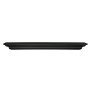 Pearl Mantels Crestwood Clean, Sophisticated Premium Black MDF Mantel Shelf, 60"L x 10"D x 5"H, Precision Black Paint