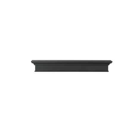 Pearl Mantels Henry Premium Black MDF Mantel Shelf, Precision Black Paint, 48"L x 9"D x 8"H