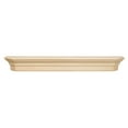 thumbnail image 1 of Pearl Mantels Lindon Traditional Premium Wood Mantel Shelf, Unfinished, Paint and Stain Grade, 72"L x 10"D x 7"H, 1 of 6
