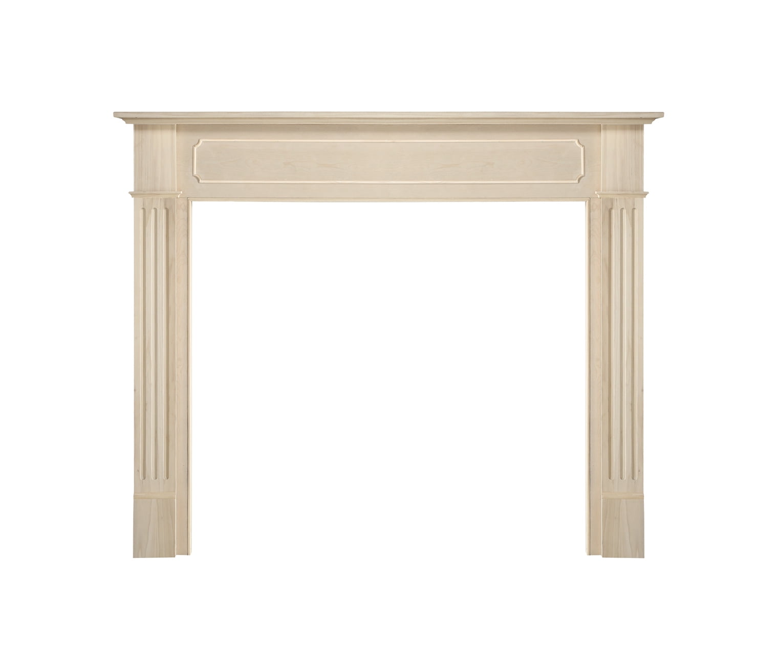 Pearl Mantels Williamsburg Transitional Styled Mantel Surround, Constructed With Hand Chosen Grade A Wood and Wood Veneers, Unfinished, Paint and Stain Grade, Interior Opening 56"W x 42"H