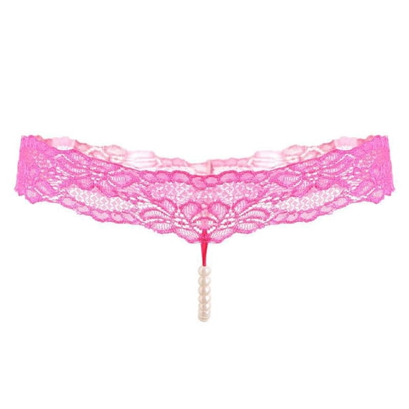 Pearl Massage Thong Lace Thongs for Women Transparent Playful Panties for Women