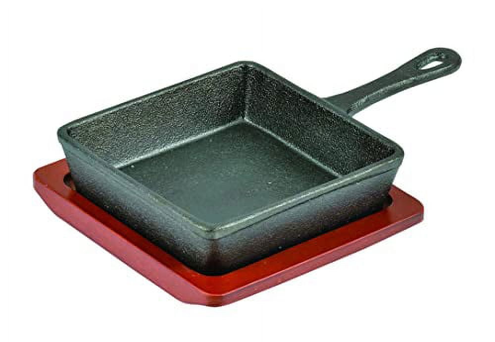 GROFRY Square Stainless Steel Cast Iron Skillet Cleaner with