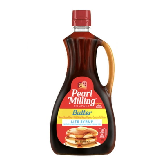 Pearl Milling Butter Light Syrup, 24oz - 2 Pack