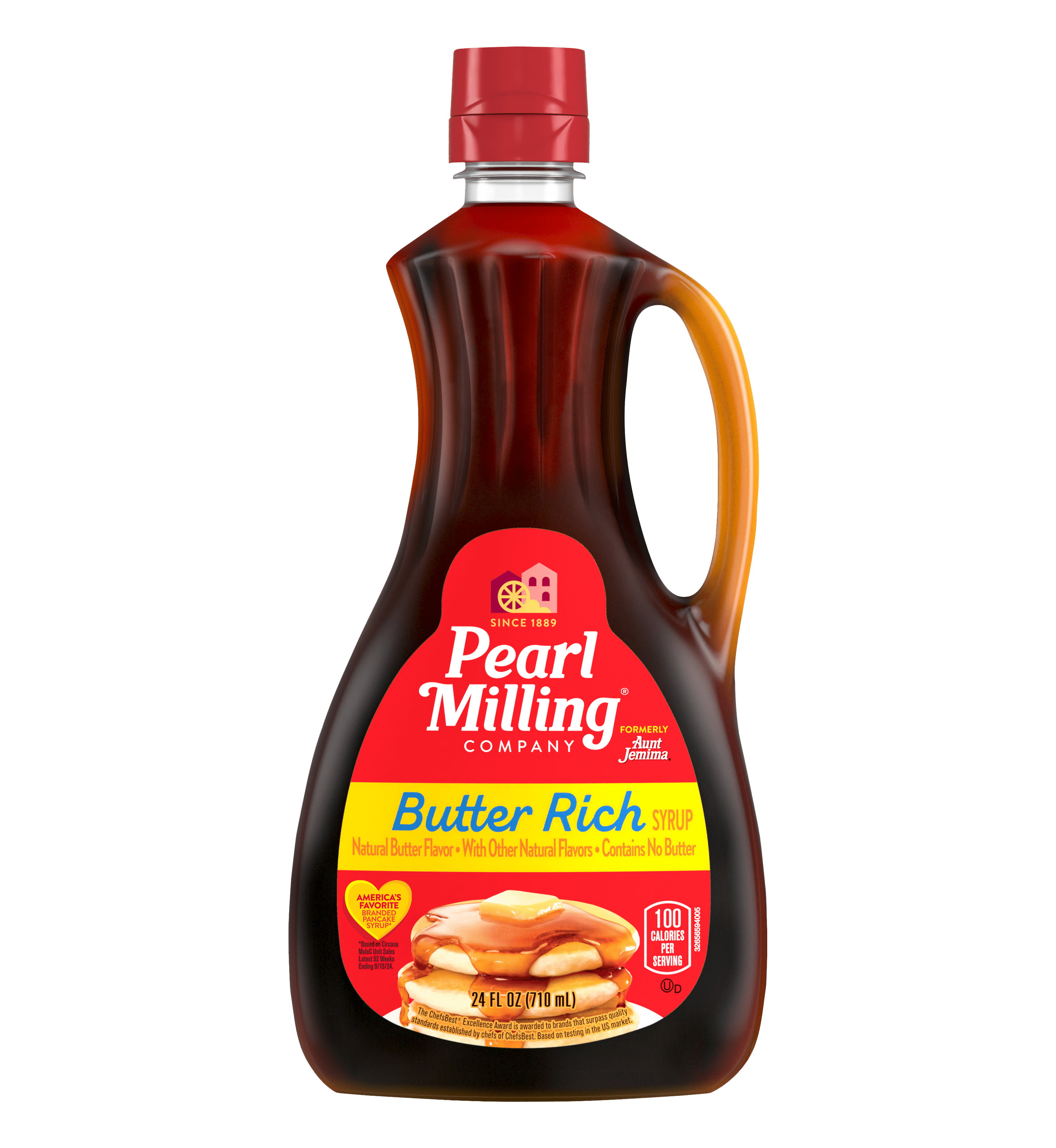 Pearl Milling Company Butter Rich Syrup, 24 oz (Packaging May Vary) Gluten Free Individual Bottle
