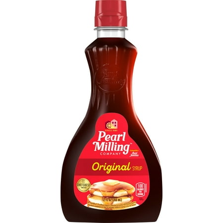 Pearl Milling Company Original Syrup, 12 fl oz Bottle, Classic Pancake Syrup, Easy Pour Flip Cap