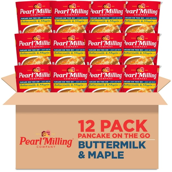 Pearl Milling Company Pearl IEF31 Milling Company, Pancake Cups, Maple Syrup, 2.11 Ounce (Pack of 12)