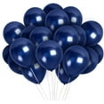 thumbnail image 1 of Pearl Navy Blue Balloons - 12 Inch Latex Balloons - 100 Pack, 1 of 6