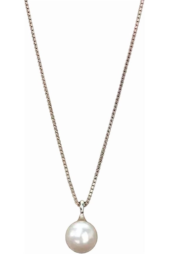 Pearl Necklace,Classic Single Pearl Drop Anniversary Elegant Jewelry Gifts for Women[s530]