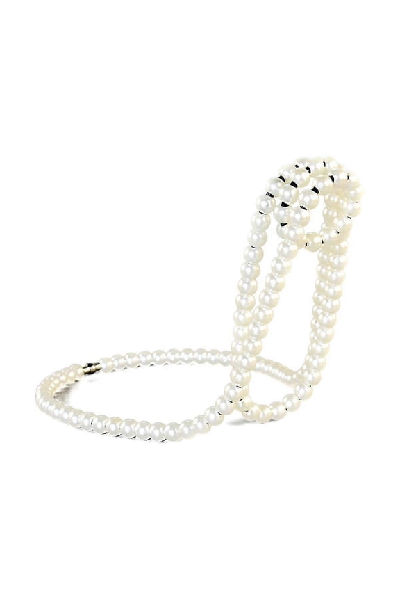 Pearl Necklace Wine Rack Hang Suspension Wine Bottle Holder White