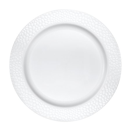 Pearl Pebble Plastic Dinner Plates, 30 Count