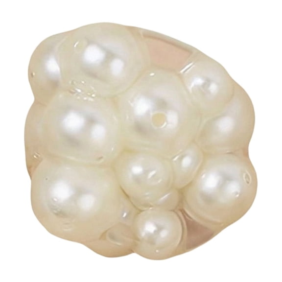 Pearl Popping Clear Squeeze Ball – Slow Rising Sensory Fidget with Simulated Pearls, Crunchy Pinch Stress Reliever for Anxiety, Autism, Party Favor & Desk Calming Tool