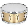 thumbnail image 1 of Pearl Primal Collective 14" x 6.5" Brass Snare Drum, Brushed Finish, 1 of 1