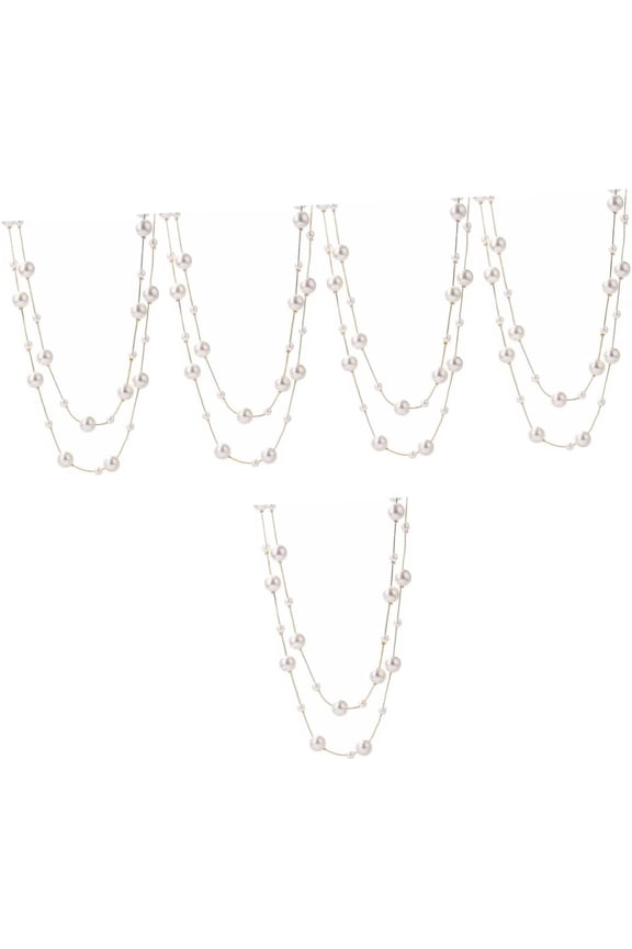 Pearl Professional Double Necklace Pearl Necklace Pearls Necklace Necklaces Double Layer Neck Chains Pearl Choker[b901]