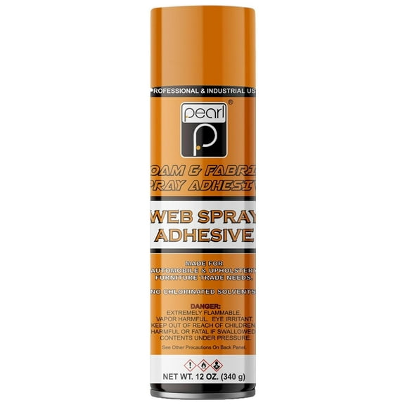 Pearl Professional Quality 12oz Multipurpose Spray Adhesive – Wide Spray Reach, Temporary & Permanent Bonding, Made in USA