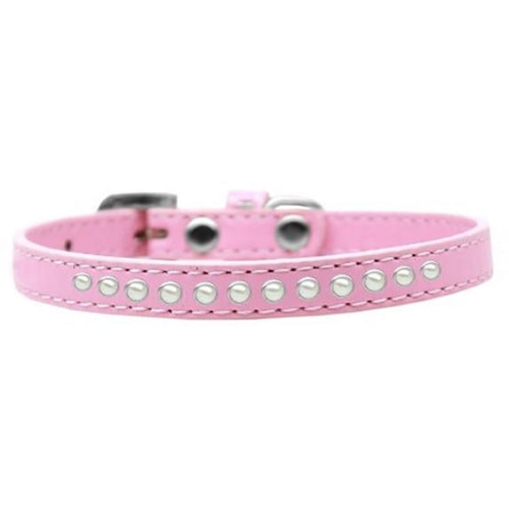 Pearl Puppy Collar, Light Pink - Size 14