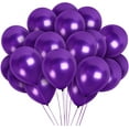 thumbnail image 1 of Pearl Purple Balloons - 12 Inch Latex Balloons - 72 Pack, 1 of 5