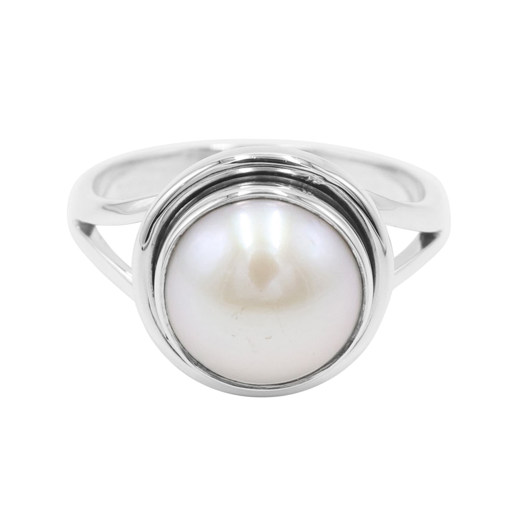 Valero Pearls Dames Ring 925 Sterling zilver geelgoud verguld zoetwater