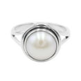 thumbnail image 1 of Pearl Ring Pearl Engagement Rings 925 Sterling Silver Rings For Women Gift For Women, 1 of 10
