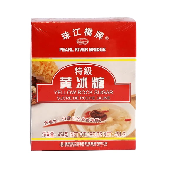Pearl River Bridge Yellow Rock Sugar Pure Cane Sugar, Unrefined, Non-GMO