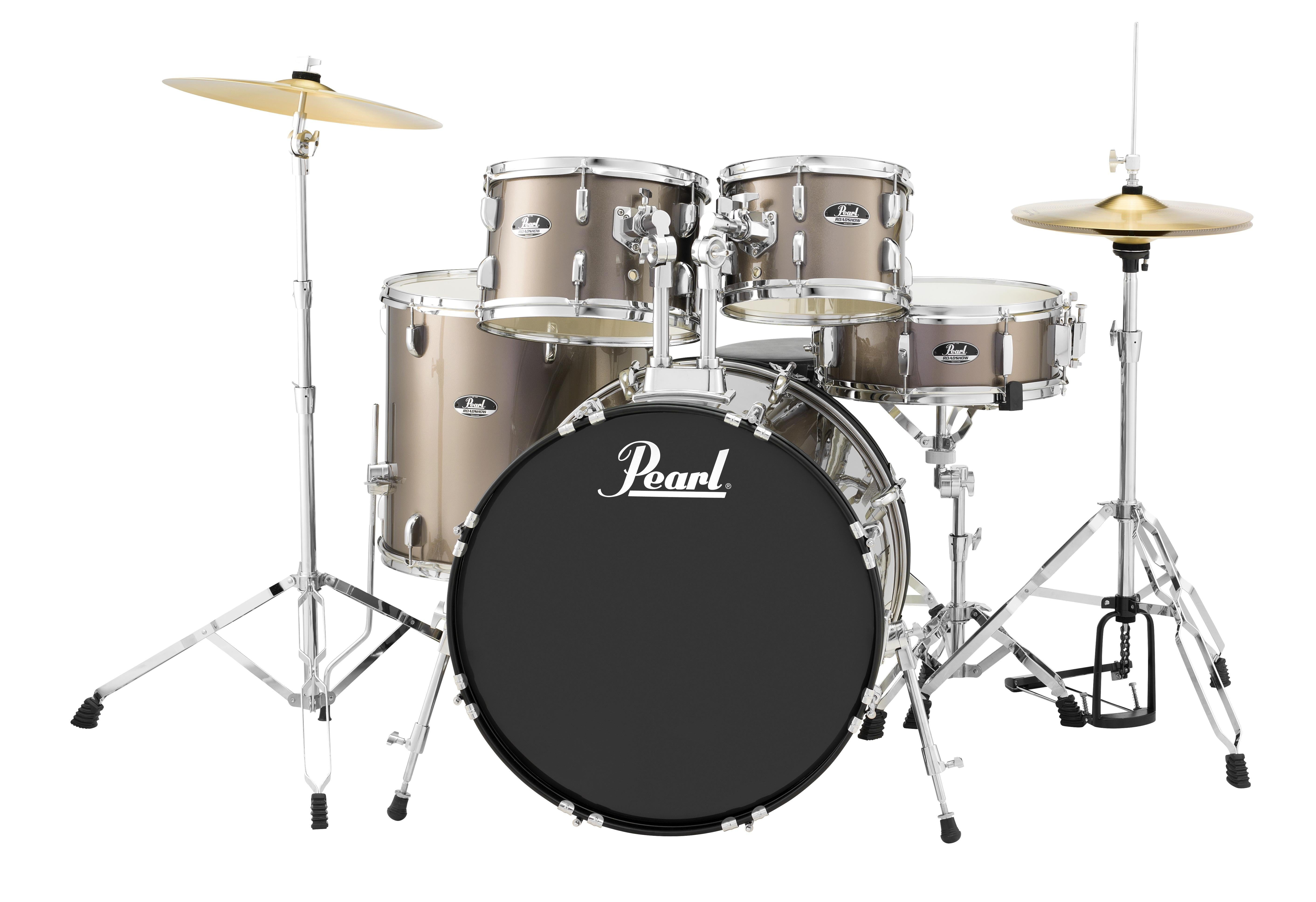 Pearl Roadshow RS525SC 5-Piece Drum Set w/ Hardware & Cymbals (Bronze Metallic)