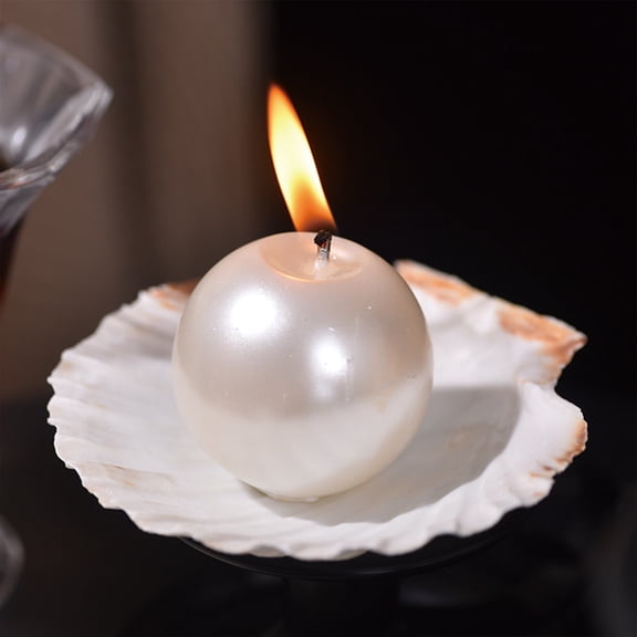 Pearl Shell Scented Aromatherapy Candle, Home Decorative Ornament, Smoke-Free Relaxing Atmosphere, Unique Gift for Women and Sisters, Elegant Table Accent, Fun Birthday or Holiday Present