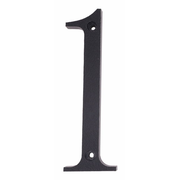 Pearl Sign Co. Black 8" Floating House Number 1, Roman Style