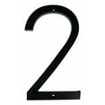thumbnail image 1 of Pearl Sign Co. Black 8" Floating House Number 2, Clean Modern Style, 1 of 1