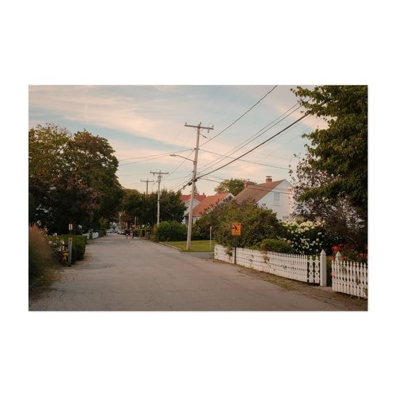 Pearl Street, Noank 02 - Groton Connecticut Photography Rural Countryside Street Photography Landscape Unframed Wall Art Print 4 x 6 inches