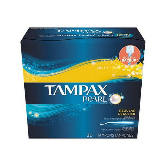 Pearl Tampons Regular, 36/Box, 12 Box/Carton