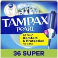 thumbnail image 1 of Pearl Tampons, with LeakGuard Braid, Super Absorbency, Unscented, 36 Count, 1 of 14