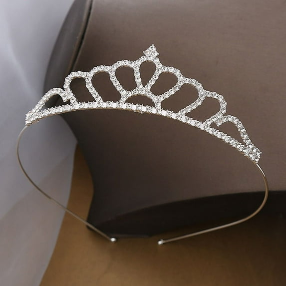 Pearl Tiara Headwear Wedding Shining Rhinestone Princess Crystal Tiaras Rhinestone Hair Hoop Crystal Wedding Tiaras Bridal Hair Accessories 2