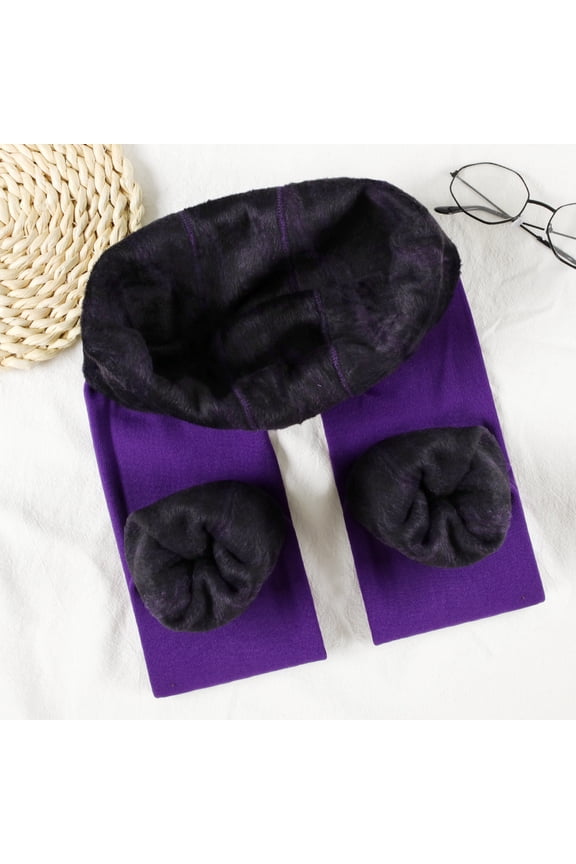 Pearl Velvet Leggings Women's Autumn And Winter Step-on Fleece-lined Trousers Warm One-piece Pants 1773656642679597