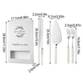 thumbnail image 1 of Pearl Wedding Cake Knife and Server Set，Cake Cutting Set with Stainless Steel Serrated Edges，for Bridal Couples Engagement Silver, 1 of 2