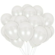 Pearl White Balloons - 12 Inch Latex Balloons 36 Pack