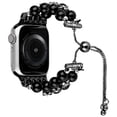 thumbnail image 1 of Pearl and Diamond Bracelet Band for Apple Watch 49mm / 46mm / 45mm / 44mm - Black, 1 of 3
