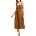 thumbnail image 1 of Pearl by Lela Rose womens  Floral Eyelet Midi Dress, 12, Brown, 1 of 3