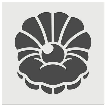 Pearl in Shell DIY Cookie Wall Craft Stencil - 5.5 Inch