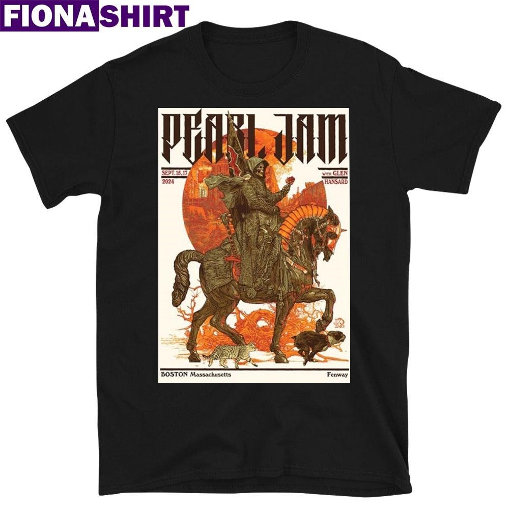 Pearl-jam-event-poster-for-boston-ma-at-fenway-park-on-september-15-and