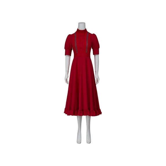 Pearl's Red Ball Gown - Horror-Inspired Costume for Women