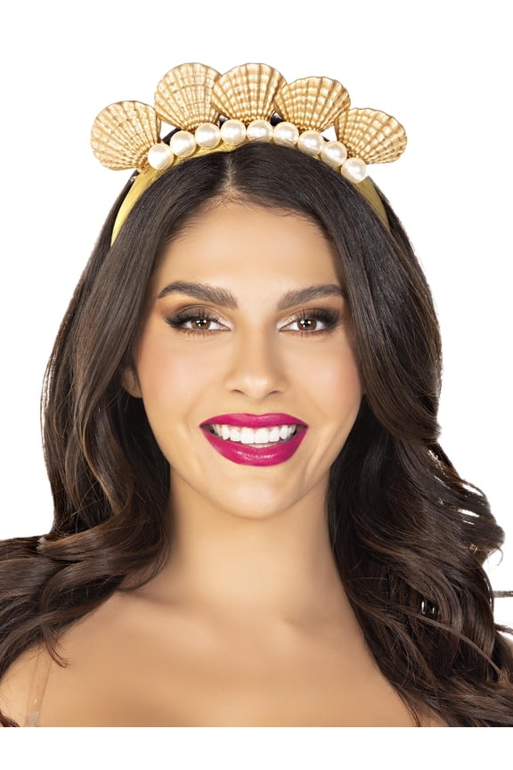 Pearl shell mermaid headband