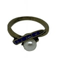 thumbnail image 1 of Pearl with Purple Arch Brass Ring (Size 9) (1 PIECE) /100, 1 of 2