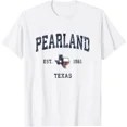 thumbnail image 1 of Pearland Texas Tx Vintage State Flag Sports Navy Design T-Shirt Unisex S-5XL Hot Trending Shirt, Vintage Birthday Gift, 1 of 3