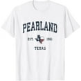 thumbnail image 1 of Pearland Texas Tx Vintage State Flag Sports Navy Design T-Shirt Unisex S-5XL Hot Trending Shirt, Vintage Birthday Gift, 1 of 3