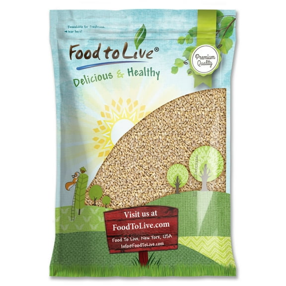 Pearled Barley, 10 Pounds Kosher, Vegan, Raw by Food to Live