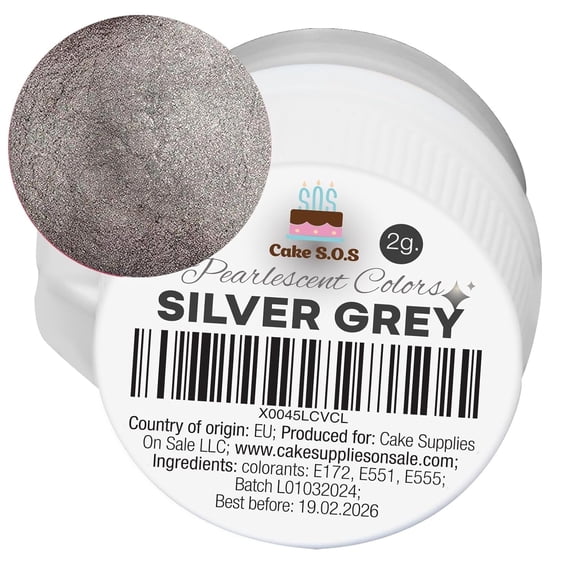 Pearlescent Colors - Silver Grey, 2 grams