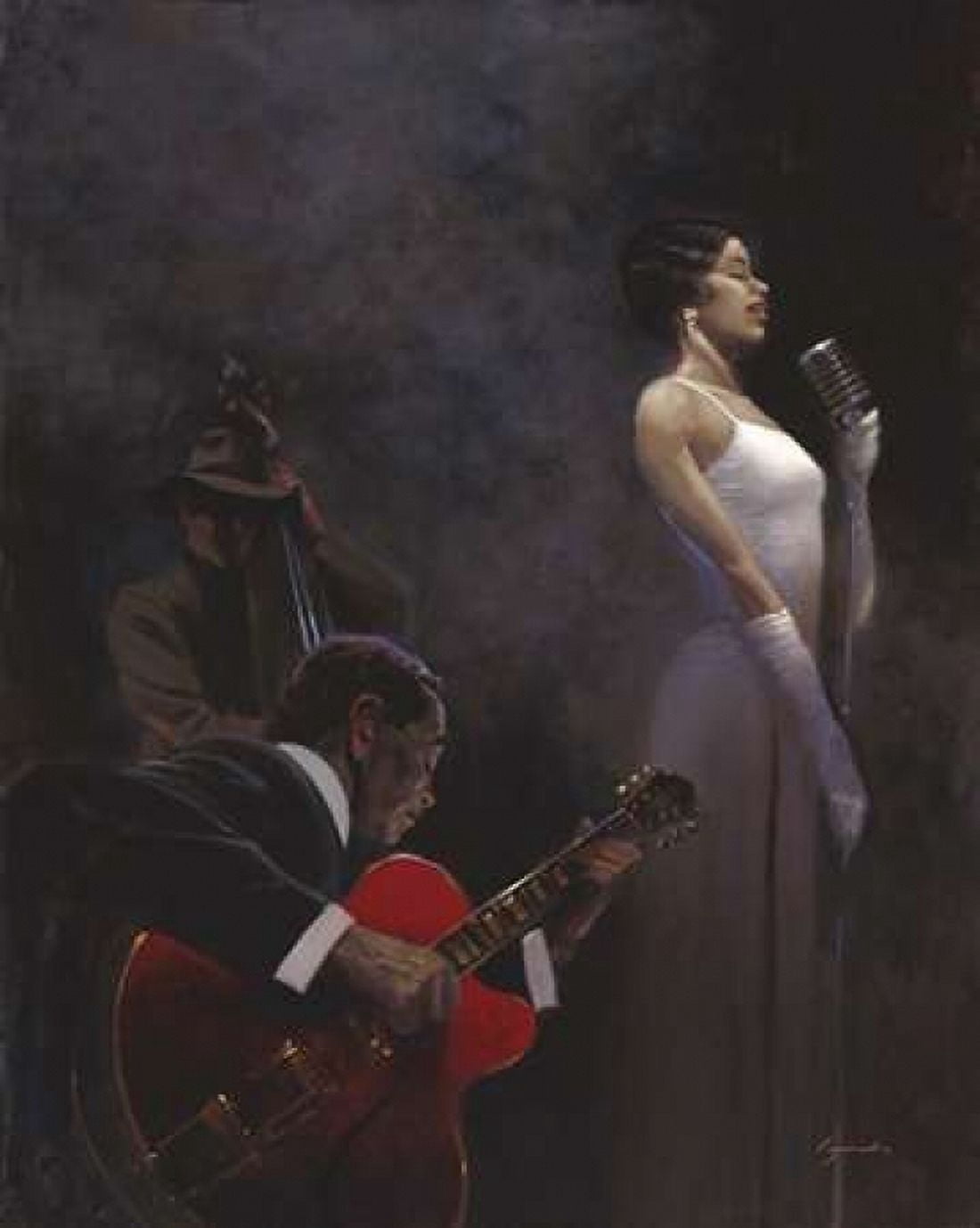 Pearlescent Diva Canvas Art - Brent Lynch (24 x 30)